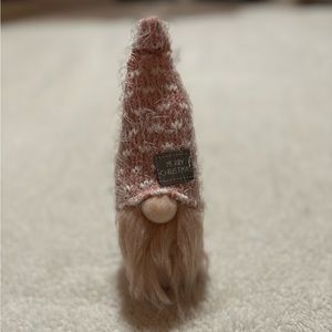 pink christmas gnome